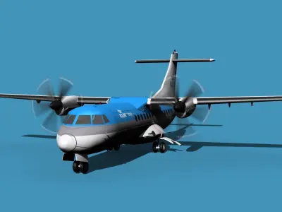 ATR-42-320 KLM 3D model