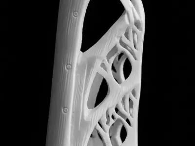 Antique Ivory Carved Peacock Bird Decorative Statue 3D model
