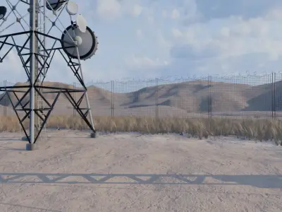 Communication Towers 3D model