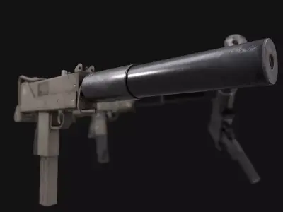 Mac 10 gun  3D model