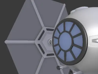 Star Wars TIE Ship 3D model