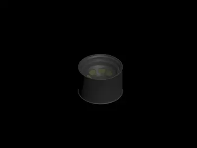 GOODYEAR Stock Car Wheel and Tire Low-poly 3D model