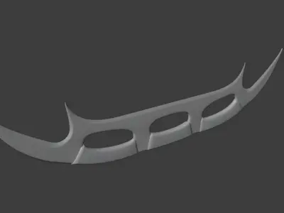 Klingon Batleth low poly Low-poly 3D model