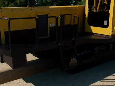 Wheel Trencher Low-poly 3D model