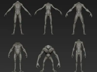 Creature Bodies Part 1 3D model