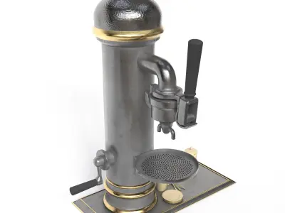 Vintage coffee  machine 3D model