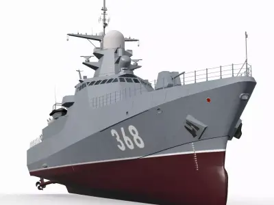  Project 22160 VC 3d model - animated 3D model