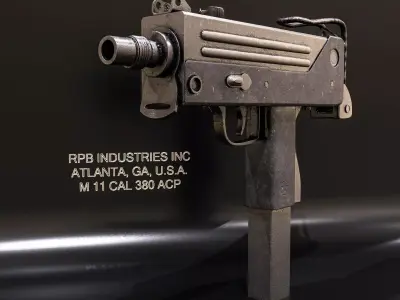 MAC-10 Style Submachine Gun 3D model