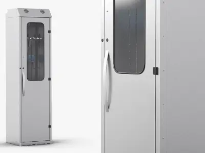 Medical Single Door Scope Drying Cabinet 3D model