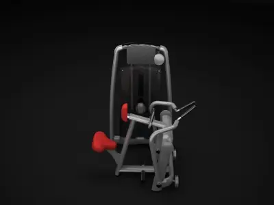 Low Row Machine 3D model