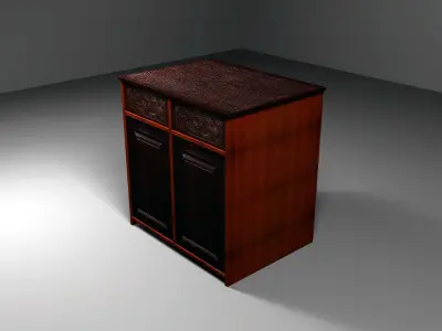 Side Box Low-poly 3D model