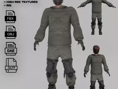 Cyberpunk Character Cyber Rascal 3D model