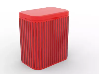 Dustbin Low-poly 3D model purchase