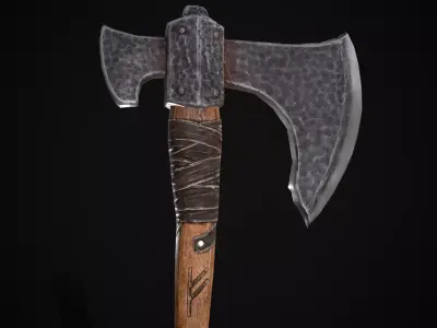 Savage RB Celtic Axe Low-poly 3D model