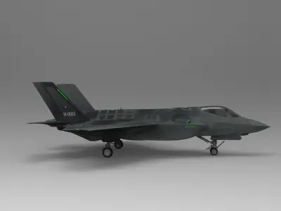 Lockheed Martin F-35 Lightning II  Low-poly 3D model