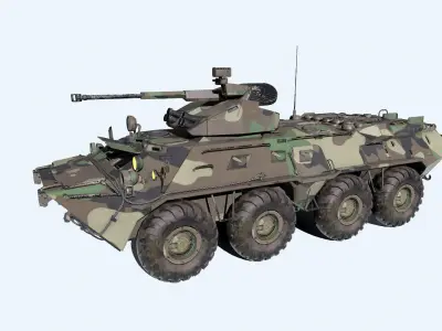 BTR 82A Low-poly PBR Low-poly 3D model