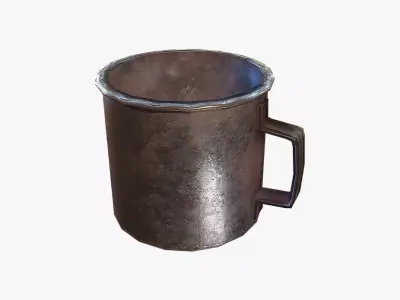 Old Cup  Free low-poly 3D model