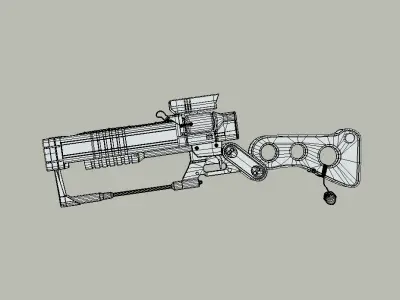 Stylized Toy Gun Free 3D model