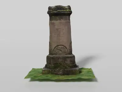 Scanned old grave model 3D model