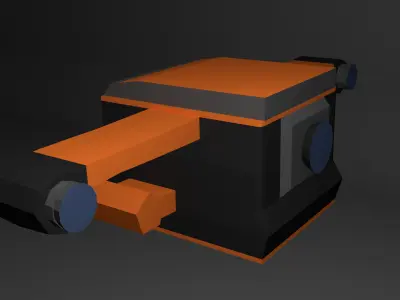 Bomber spaceship Free low-poly 3D model