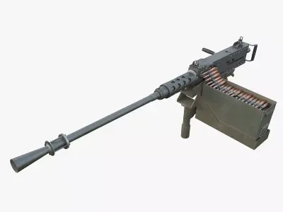 M2HB Browning 3D model