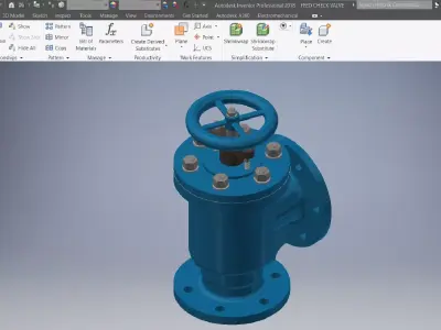 Assembly of Feed Check Valve 3D model