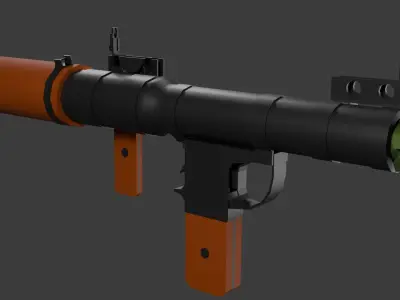 Rpg-7 lowpoly  Low-poly 3D model