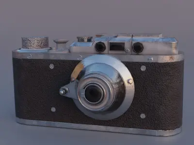 Camera vintage Free low-poly 3D model