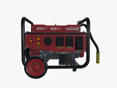 Portable Diesel Generator 3D model