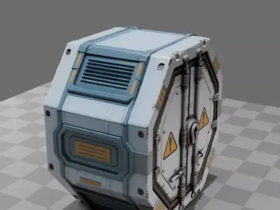 Sci-Fi Cargo Pod 3D model