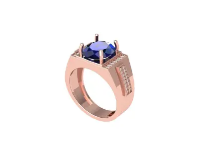 Wedding Ring 3D print model 91