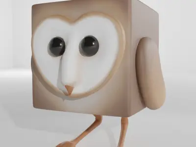 Animal - Owl character 3D model