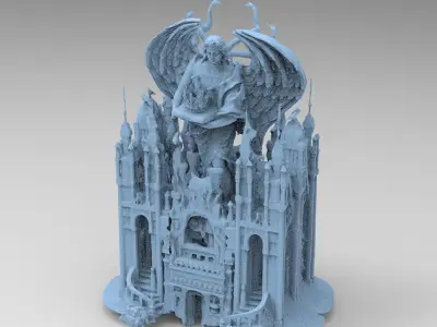Dark Ancient temple Stone temple 8  3D model
