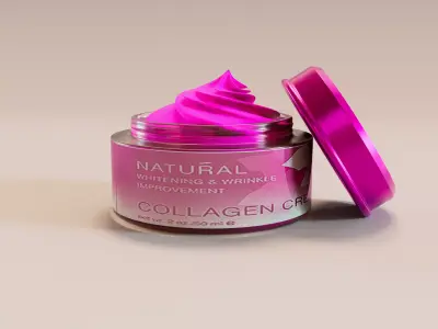 Face Cream Low-poly 3D model