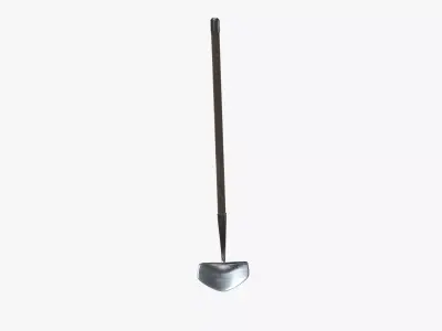Medieval Shovel V02 Low-poly 3D model