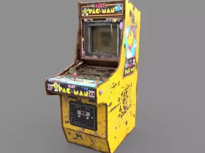 Old Arcade Machine 3D model