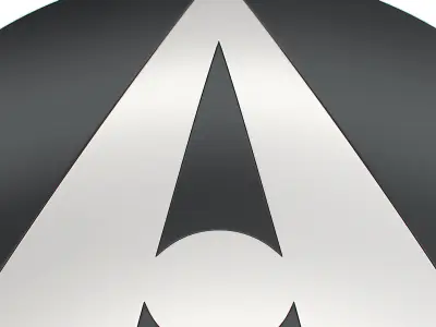 Ariel logo 3D model