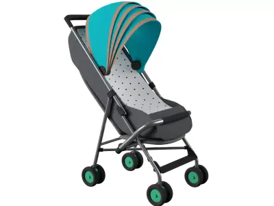 Baby Stroller 3D model order