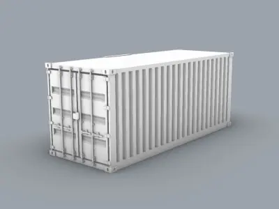 Shipping Container Low-poly 3D model shop