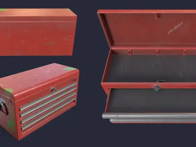 Tool box Low-poly 3D model purchase