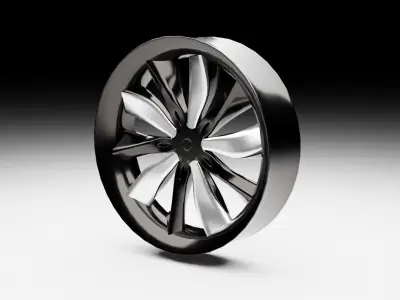 Tesla modal X wheel rim  Free 3D model