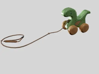 Children Toy Dinosaur Low-poly 3D model