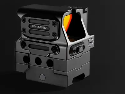 FC1 Red Dot Sight Low-poly 3D model