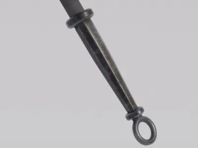 Dragon Bone Mace from Skyrim Low-poly 3D model