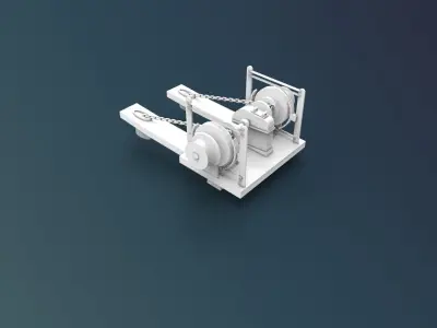 Winch Machine Ship 3D print model