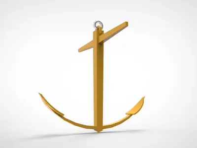 Kedge Anchor 3D model