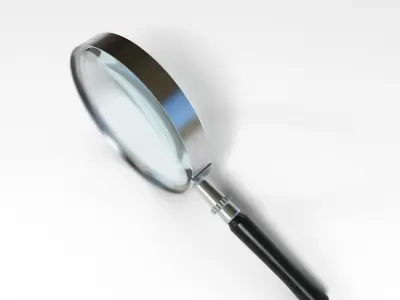 Magnifying glass 3D model shop
