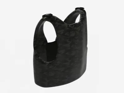 Camouflage vest 3D model
