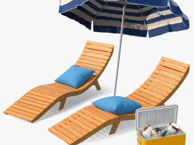 Poolside Collection 3D model