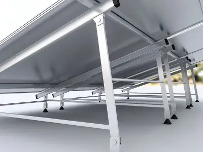 3D Solar Panel Model Low-poly 3D model
